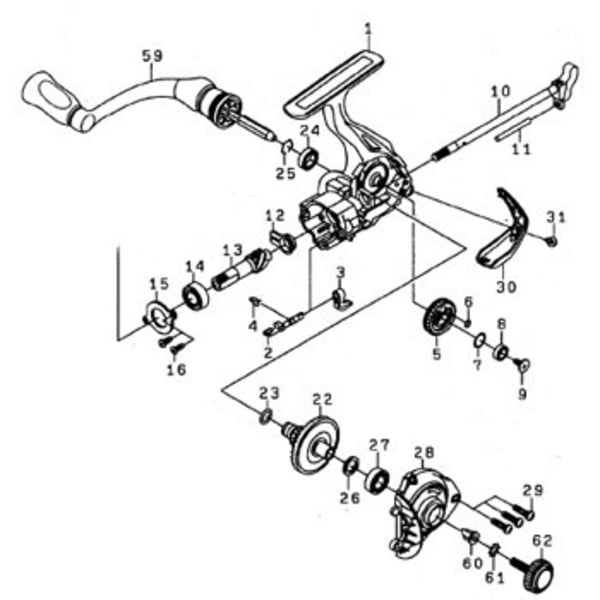 ダイワ(Daiwa) パーツ:ゲッカビジン MX2004 オシレートギャーOリング NO.006 10J068 1000～2500番用その他パーツ