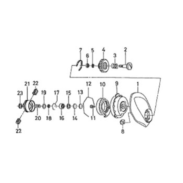 ダイワ(Daiwa) パーツ:アルファスR-エディション 103L RSベアリングW(C) NO.015 190468