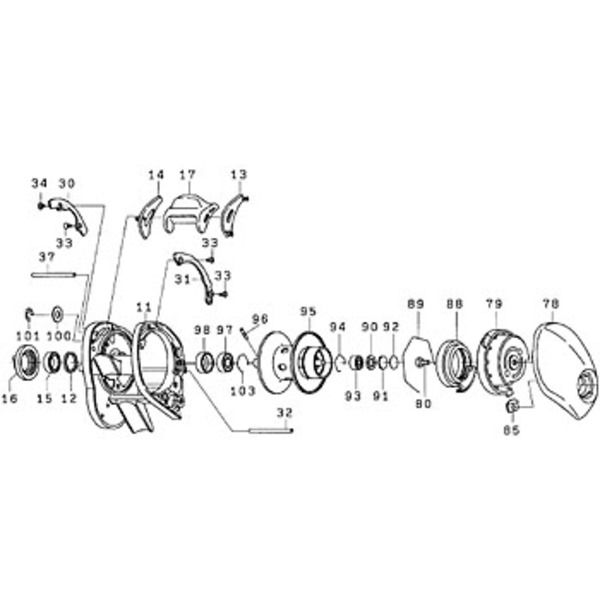 ダイワ(Daiwa) パーツ:TDジリオンPEスペシャル100HL クラッチカムボールベアリングNO.015 10E262