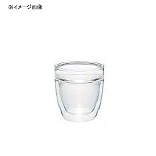 ハリオグラス (HARIO) WG-90P ダブルグラス90･プレーン 640191 ガラス&アクリル製カップ