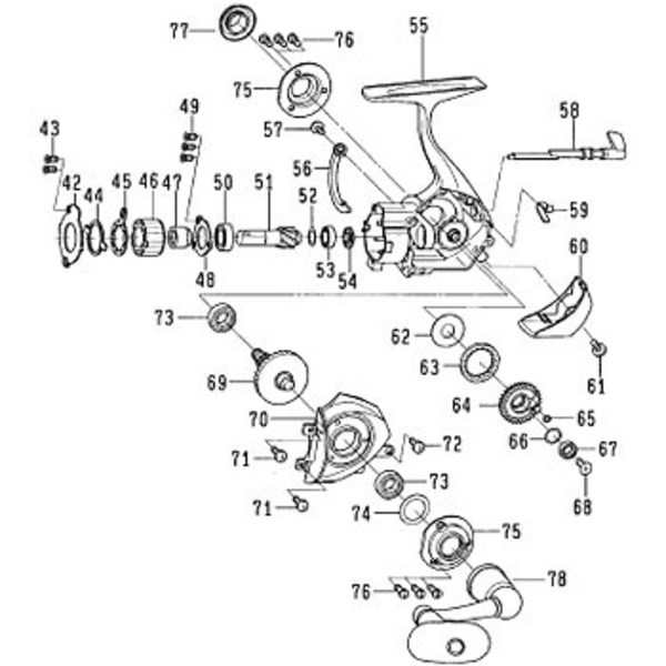 ダイワ(Daiwa) パーツ:セルテート ハイパーカスタム4000 ボディーカバー NO.070 168987