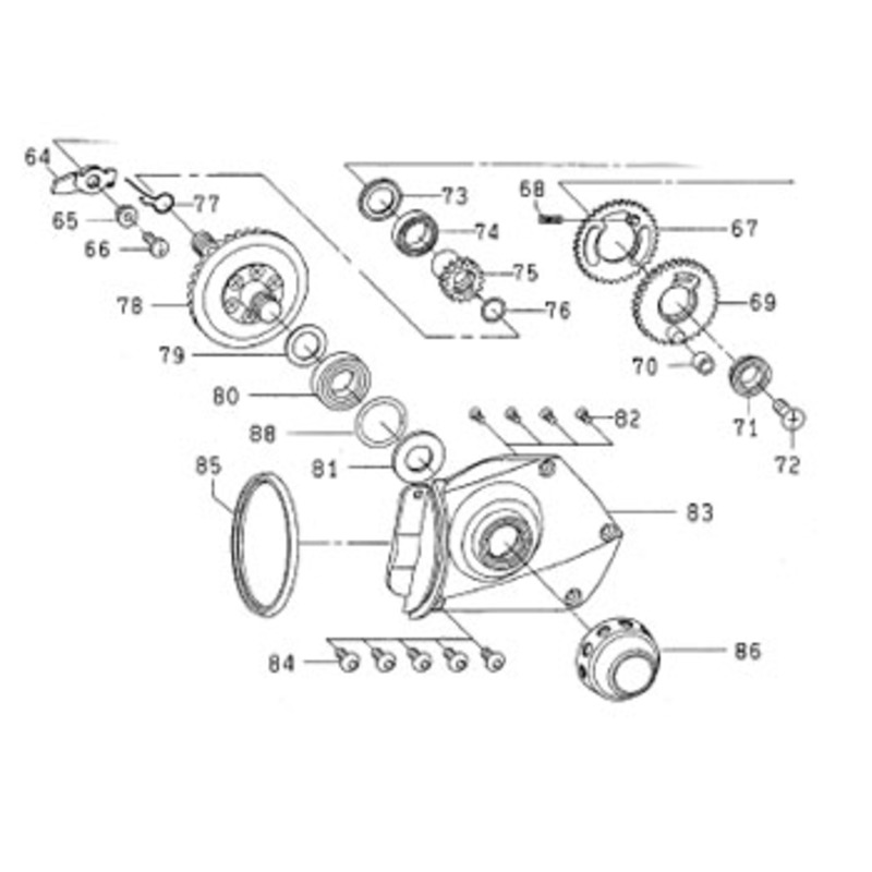 ダイワ(Daiwa) パーツ:ソルティガ Z6000 ハンドルキャップ NO.086 151124｜アウトドア用品・釣り具通販はナチュラム