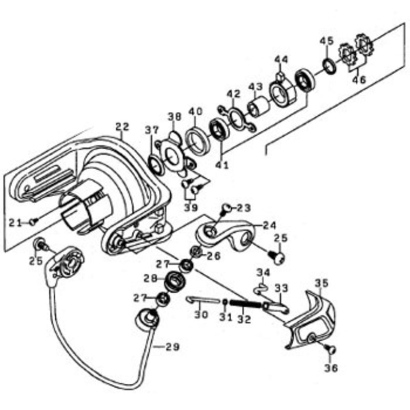 ダイワ(Daiwa) パーツ:10クロスキャスト 5000 ラインローラー NO.028 179121｜アウトドア用品・釣り具通販はナチュラム