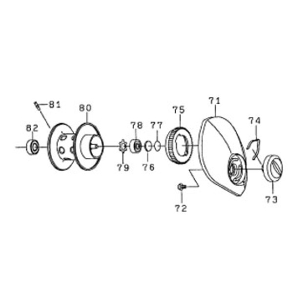 ダイワ(Daiwa) パーツ:スポルザ150L ブレーキダイヤルSP NO.074 133788