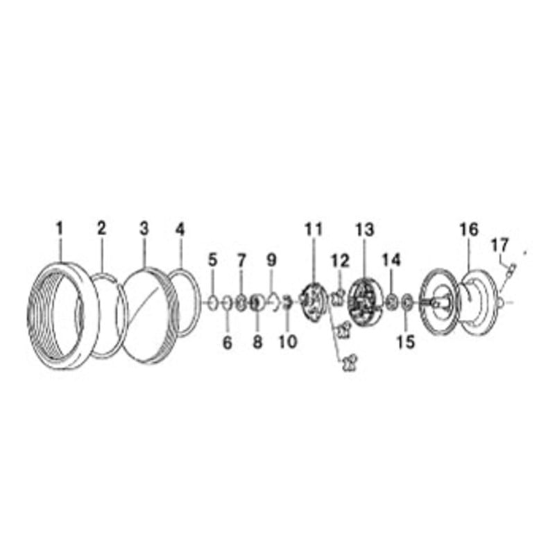 ダイワ(Daiwa) パーツ:ミリオネアCV-Z100SFR LSプレート NO.003 183499｜アウトドア用品・釣り具通販はナチュラム