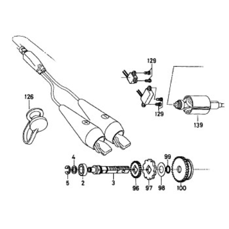 ダイワ(Daiwa) パーツ:シーボーグ Z500MM ギヤーシャフトリティ