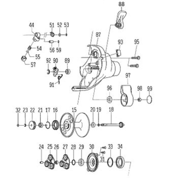 ダイワ(Daiwa) パーツ:ハイパータナコン400F スプール NO.015 129519｜アウトドア用品・釣り具通販はナチュラム