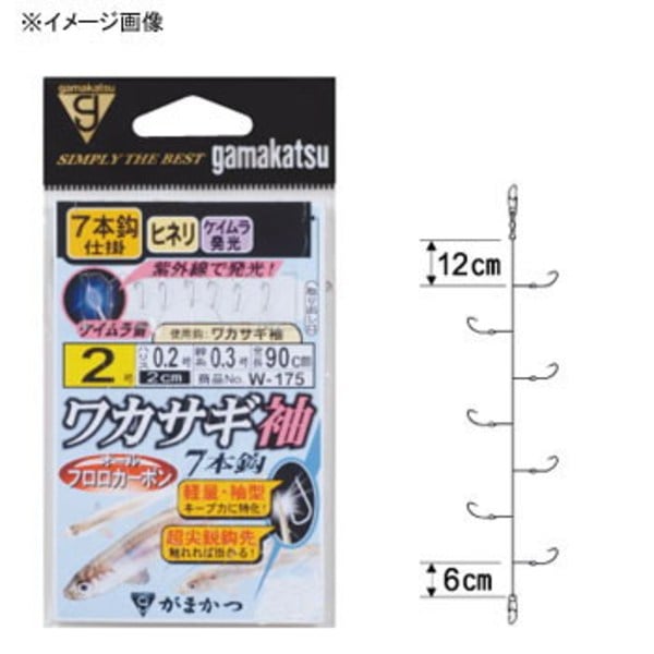 がまかつ(Gamakatsu) ワカサギ袖 7本仕掛 W-175 ワカサギ仕掛け