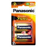パナソニック(Panasonic) アルカリ乾電池 単2形 2本パック LR14XJ/2B 電池&ソーラーバッテリー