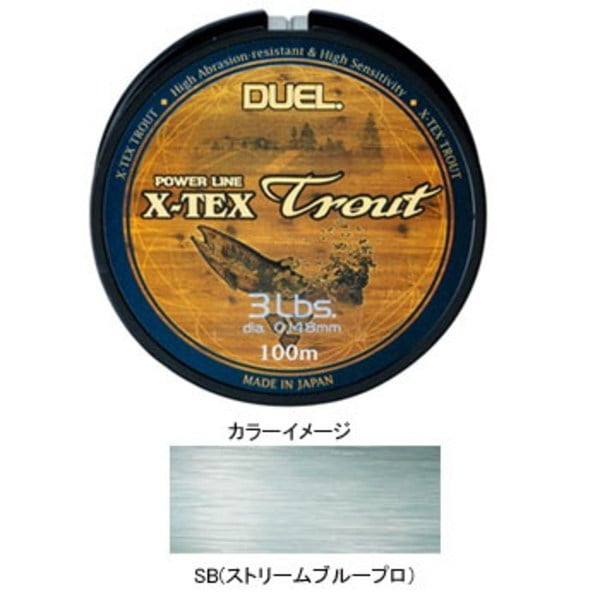 デュエル(DUEL) X-TEX トラウト 100m H1689-SB 道糸100m以下