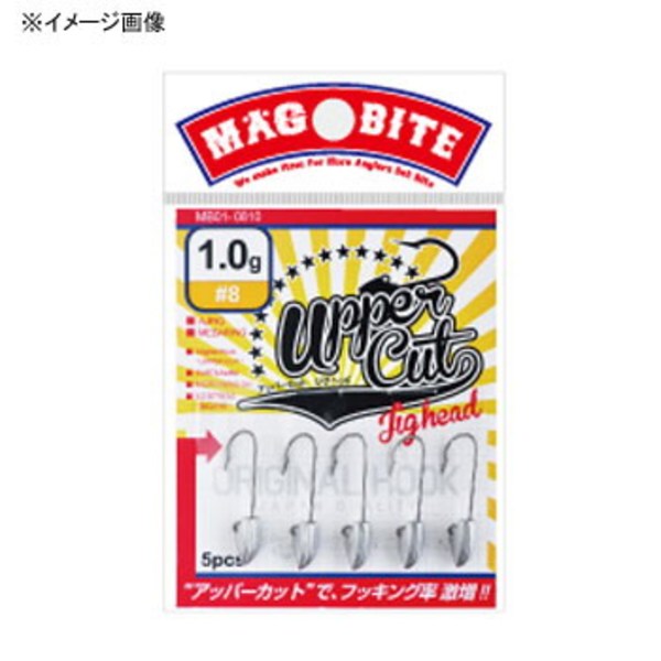 マグバイト(MAGBITE) アッパーカットジグヘッド MB01-0812 ワームフック(ライトソルト用)