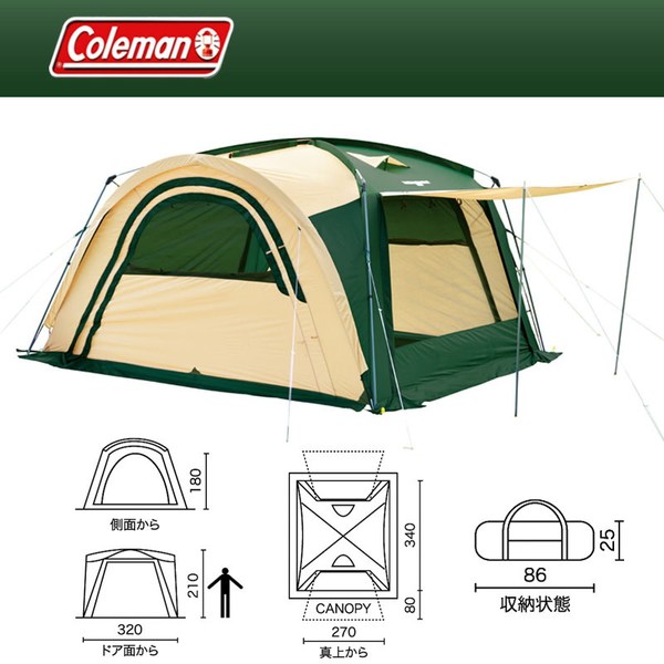 コールマン Coleman トンネル コネクト スクリーン タープ テント ファミリー キャンプ アウトドア