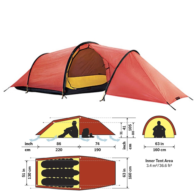 新品 HILLEBERG アンヤン3GT RED 2.0 ヒルバーグ anjan - テント