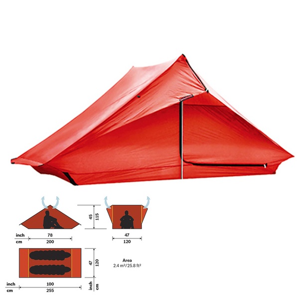 tfsテントLibra2 赤 - テント・タープ