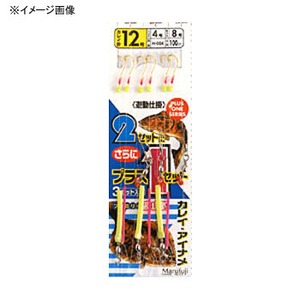 ●鈎：15号●ハリス：5号●全長：100cm●入数：3組入●2本針●遊動仕掛け