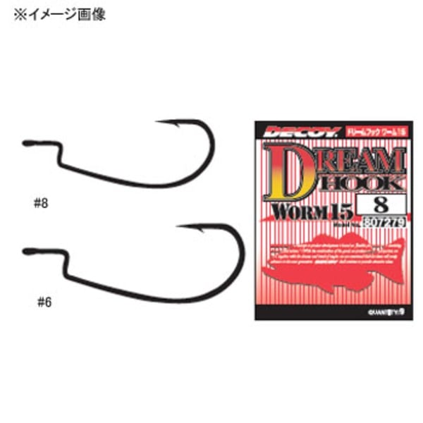 カツイチ(KATSUICHI) WORM 15 ドリームフック   ワームフック(オフセット)