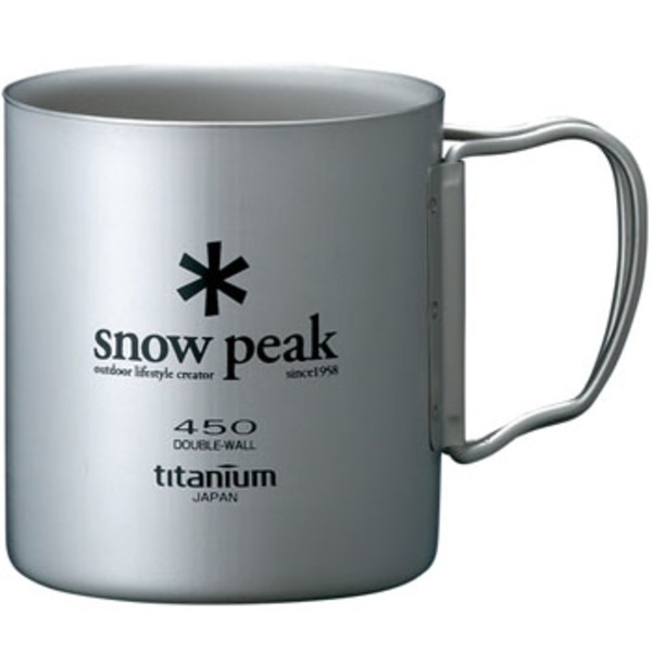 スノーピーク(snow peak) チタンダブルマグ 450 MG-053R チタン製マグカップ