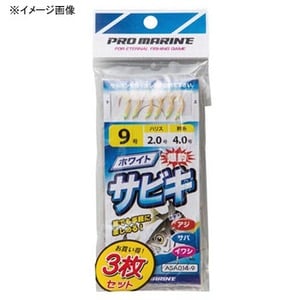 プロマリン(PRO MARINE) ホワイトサビキ (3枚組) オーロラ付 ASA014