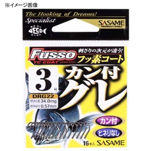 ささめ針(SASAME) カン付グレ（ＴＣ フッ素コート） ４号 DRG22