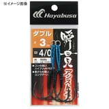 ハヤブサ(Hayabusa) 瞬貫アシストフック ダブル 3cm FS457-3/0 ジグ用アシストフック