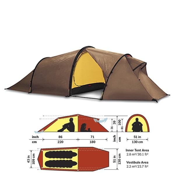 HILLEBERG(ヒルバーグ) テント Nallo 2 GT 12770021116002 ツーリング&バックパッカー