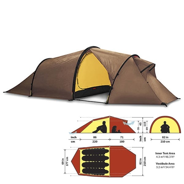 HILLEBERG(ヒルバーグ) テント Nallo 4 GT 12770023116004 ツーリング&バックパッカー