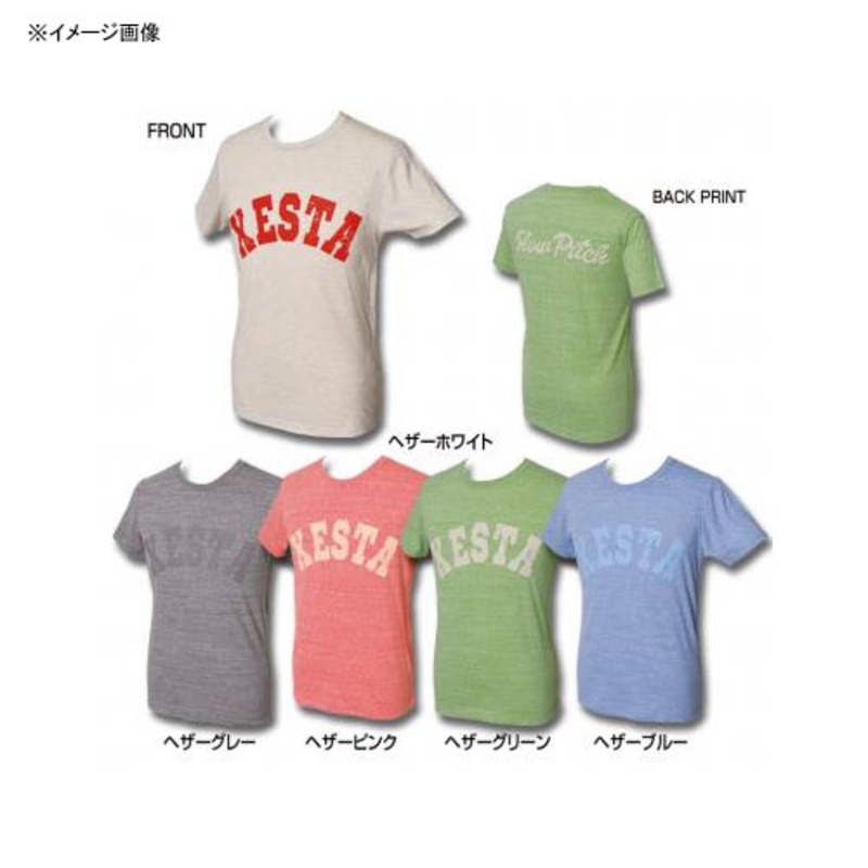 ☆ゼスタ　ヘザーTシャツ サイズM、スローピッチ　ヘザーピンク、ショア、オフショア、その他の釣行に