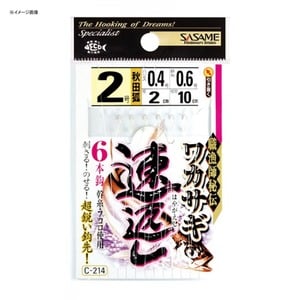 ささめ針(SASAME) ワカサギ速返し 6本鈎(秋田狐) C-214