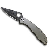 Spyderco(スパイダルコ) デリカ4 ダマスカス チタンハンドル 直刃 C11TIPD｜アウトドア用品・釣り具通販はナチュラム