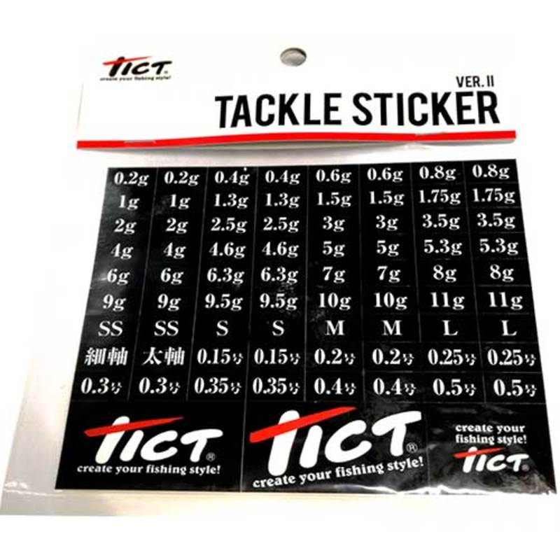 TICT(ティクト) TICT タックルステッカー verII ｜アウトドア用品・釣り具通販はナチュラム