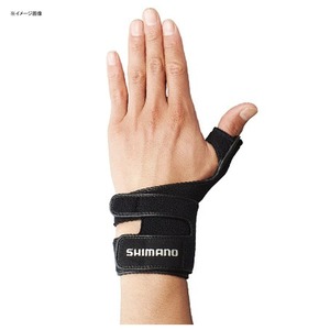 シマノ(SHIMANO) ＧＬ-０５ＬＱ リストサポートグローブ（左手） ＸＬ ブラック 538390