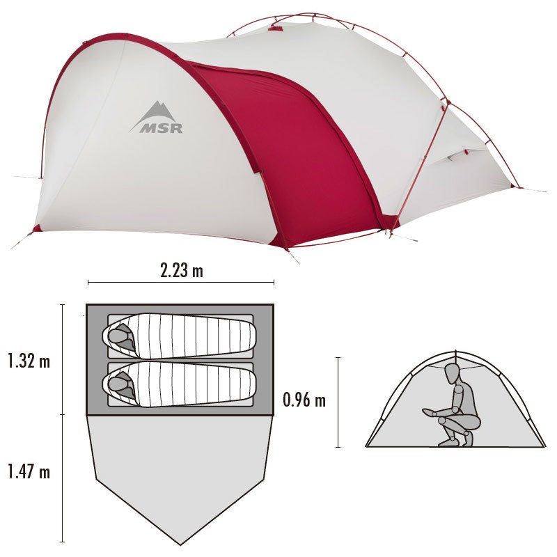 新品未使用】 MSR ハバツアー 2 テント HUBBA TOUR 2 - アウトドア