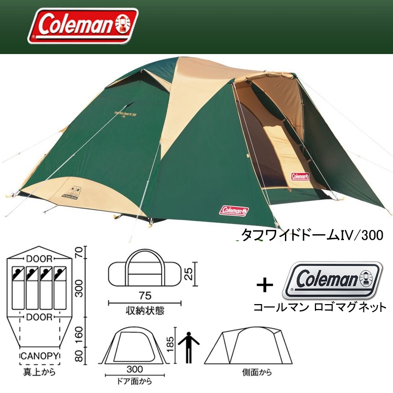 Coleman(コールマン) タフワイドドームIV/300+ロゴマグネット【お 