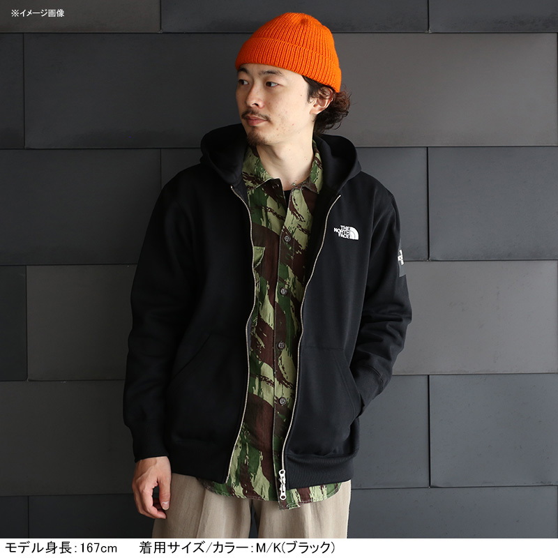 THE NORTH FACE(ザ･ノース･フェイス) SQUARE LOGO FULLZIP(スクエア ロゴ フルジップ) Men’s NT61836