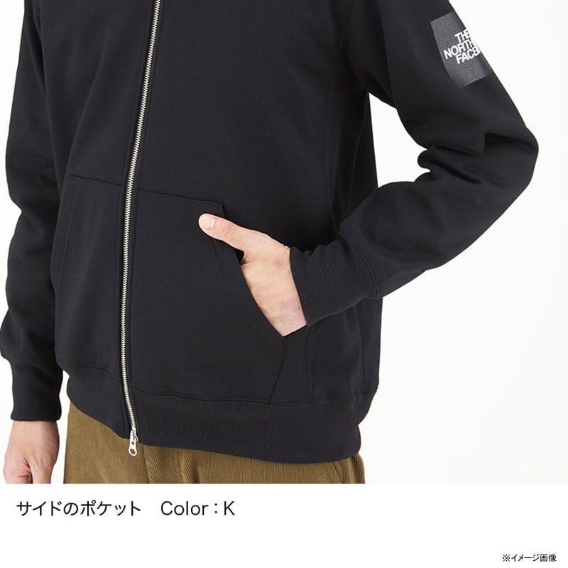 The North Face ザ ノースフェイス Square Logo Fullzip スクエア ロゴ フルジップ Men S Nt616 アウトドアファッション ギアの通販はナチュラム