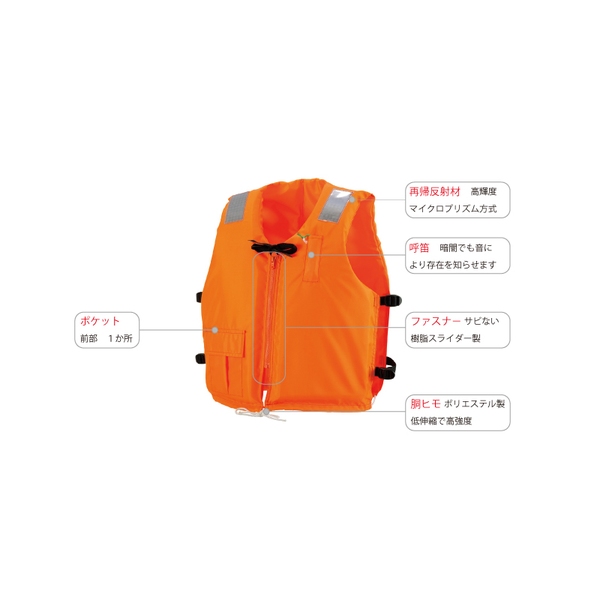 オーシャンライフ 作業用兼小型船舶用救命胴衣オーシャンC-III型 C-III 浮力材タイプ