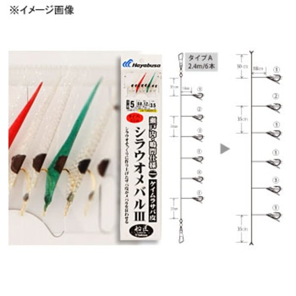 船匠(センショウ) シラウオメバル3 タイプA 2.4×6 T30522C1 仕掛け