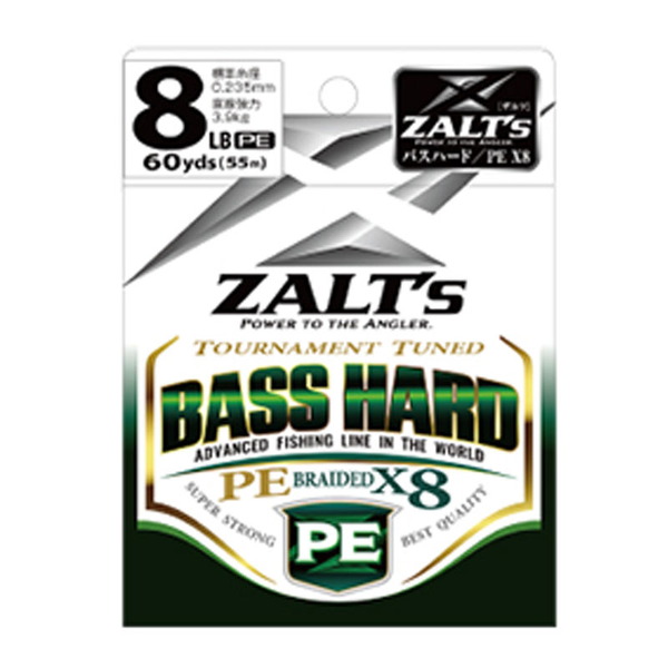 ラインシステム ZALT’s BASS HARD(ザルツ バス ハード) PE X8 60m Z3270F ブラックバス用PEライン