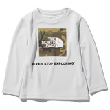 THE NORTH FACE(ザ･ノース･フェイス) L/S CAMO LOGO BE FREE TEE NTJ12020 長袖シャツ(ジュニア/キッズ/ベビー)