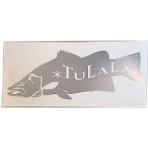 TULALA(ツララ) カッティングステッカー ヒラスズキ １３０×２６５ｍｍ メタリックシルバー