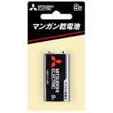 MITSUBISHI(三菱電機) マンガン乾電池 9V形 1本入 ブリスターパック 6F22UD/1BP 電池&ソーラーバッテリー