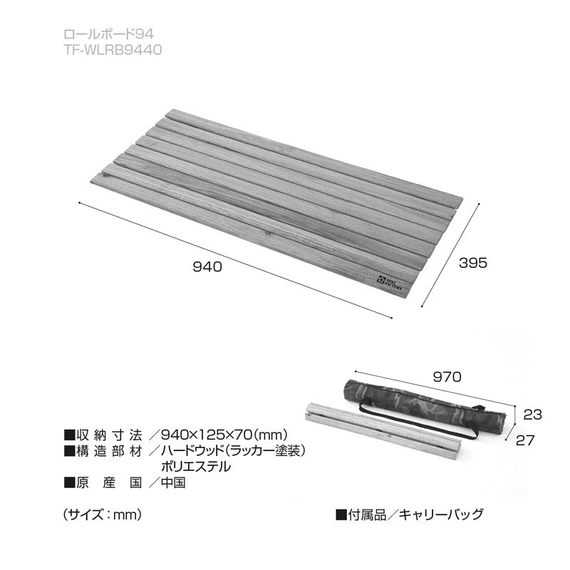 キャンプ＆フィッシングの付録:オールランドキャリーに天板付！用途が広がりますよ