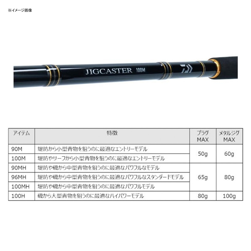 ダイワ(Daiwa) JIGCASTER(ジグキャスター) 90MH・N 05801032｜アウトドア用品・釣り具通販はナチュラム