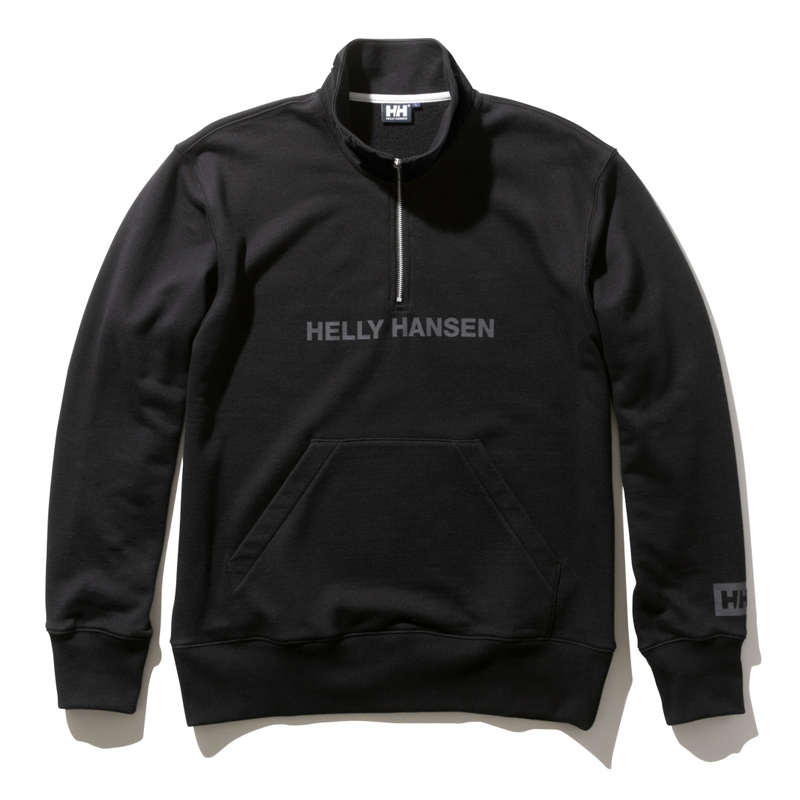 HELLY HANSEN(ヘリーハンセン) ロゴ スウェット ハーフジップ メンズ