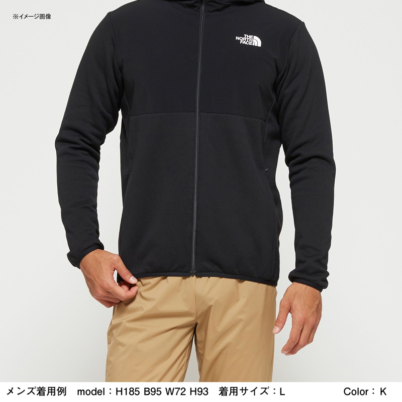 THE NORTH FACE(ザ･ノース･フェイス) HYBRID NYLON FLEECE HOODIE ハイブリッドナイロンフリースフーディ  メンズ NL72080