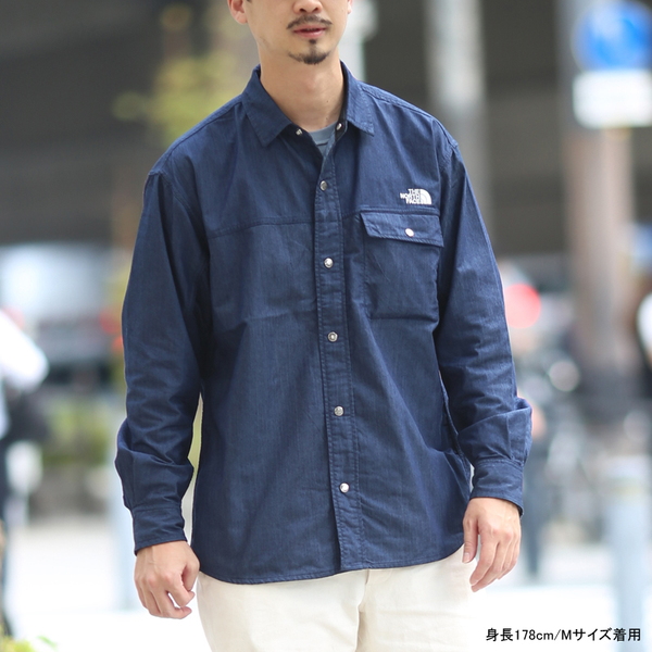 76cm身幅THE NORTH FACE ロングスリーブ ヌプシ シャツ
