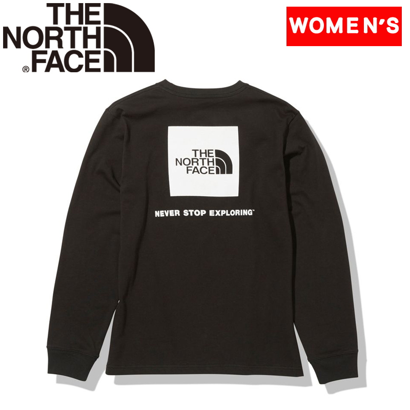 THE NORTH FACE(ザ・ノース・フェイス) 【22秋冬】L/S BACK SQUARE LOGO TEE(バックスクエアロゴティー)レディース  NTW82131｜アウトドアファッション・ギアの通販はナチュラム