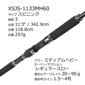 Dショッピング アブガルシア Abu Garcia ソルティステージプロトタイプ ショアジギング Xsjs 1133mh60 スピニング 3ピース カテゴリ ロッド 釣竿 その他の販売できる商品 ナチュラム ドコモの通販サイト