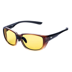 【送料無料】バニーウォーク（BUNNYWALK） ＢＷ-０２４ ＨＡＬＦ ＢＲＯＷＮ ＹＥＬＬＯＷ （ＮＩＧＨＴ ＧＬＡＳＳＥＳ） BW-0242Y