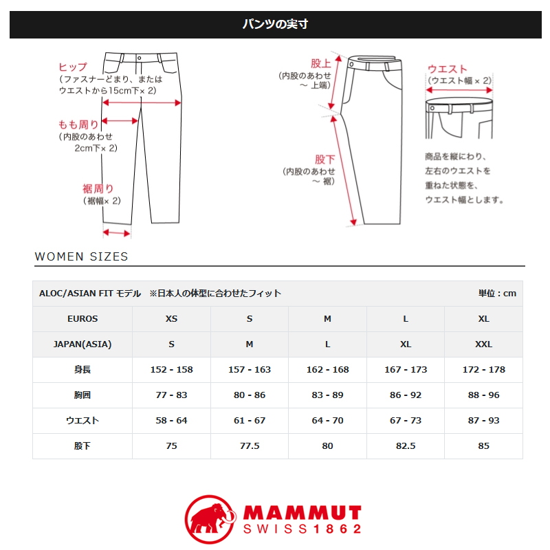 MAMMUT(マムート) Transporter Cargo 3/4 2 in 1 Pant AF Women's 1022